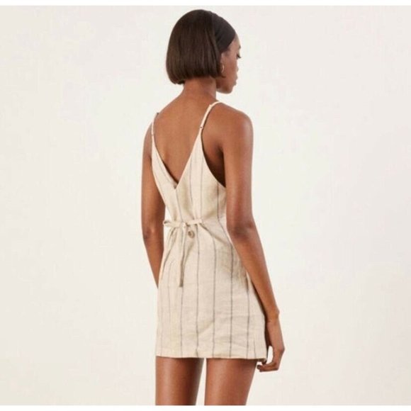 Reformation Cayman 100% Linen Mini Dress XL - Picture 6 of 12